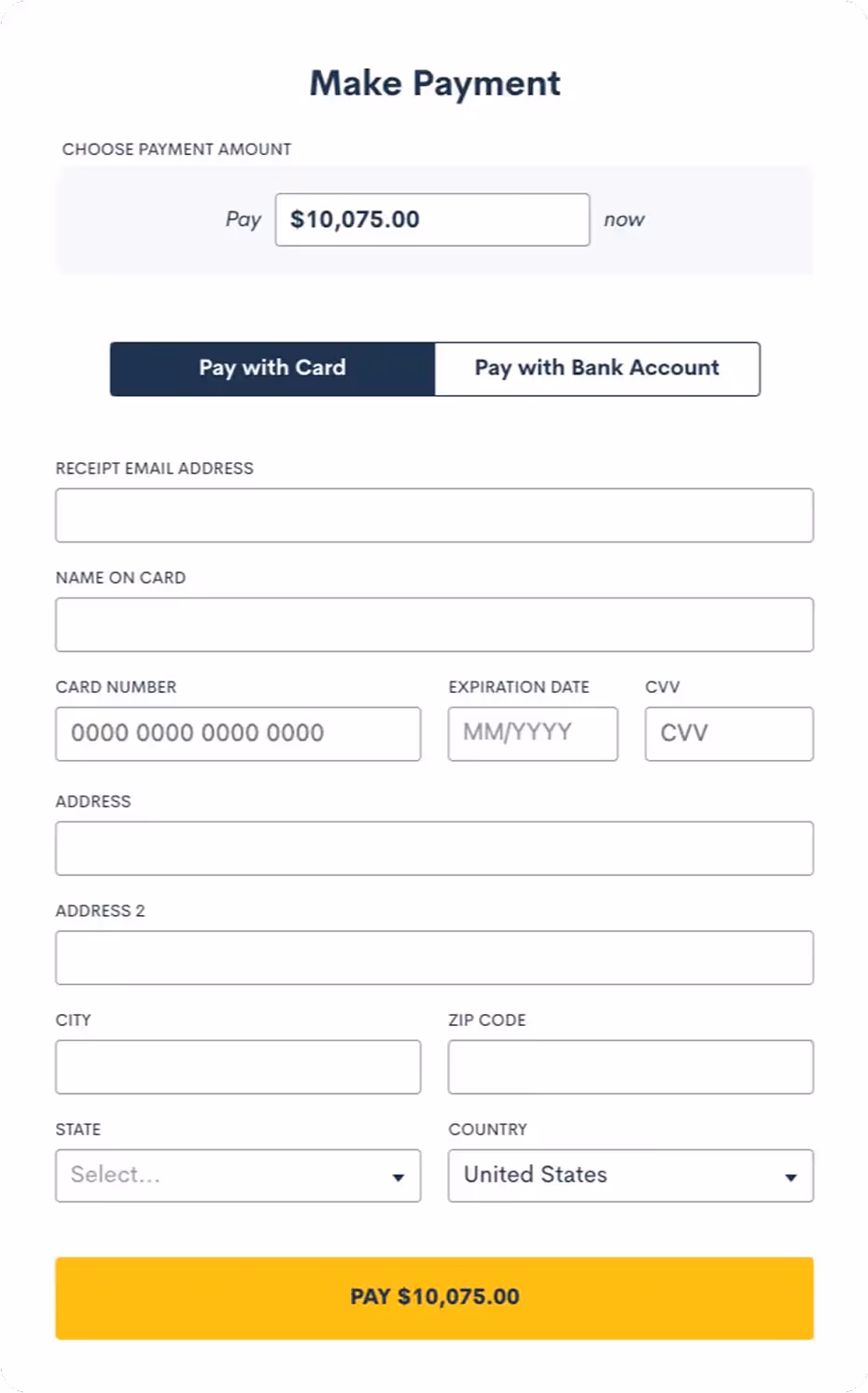 LMPay online payment processing interface